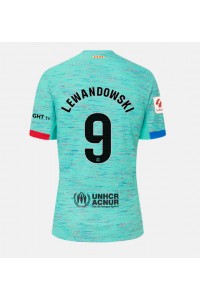 Barcelona Robert Lewandowski #9 Jalkapallovaatteet Naisten Kolmaspaita 2023-24 Lyhythihainen
